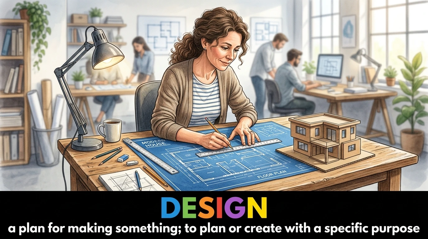 English Illustration for design
